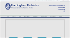 Desktop Screenshot of framinghampediatrics.com